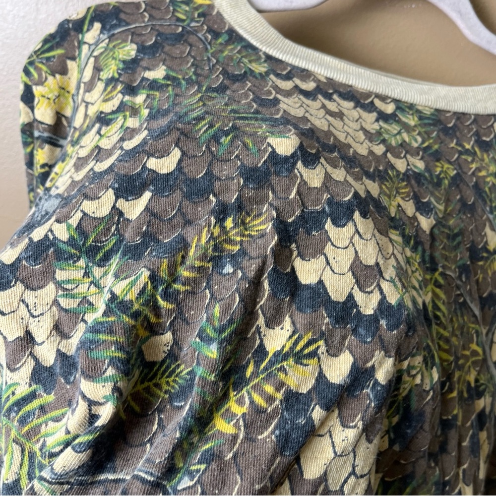 Vintage Distressed Snakeskin Camo Graphic Tee XL - Picture 3 of 4